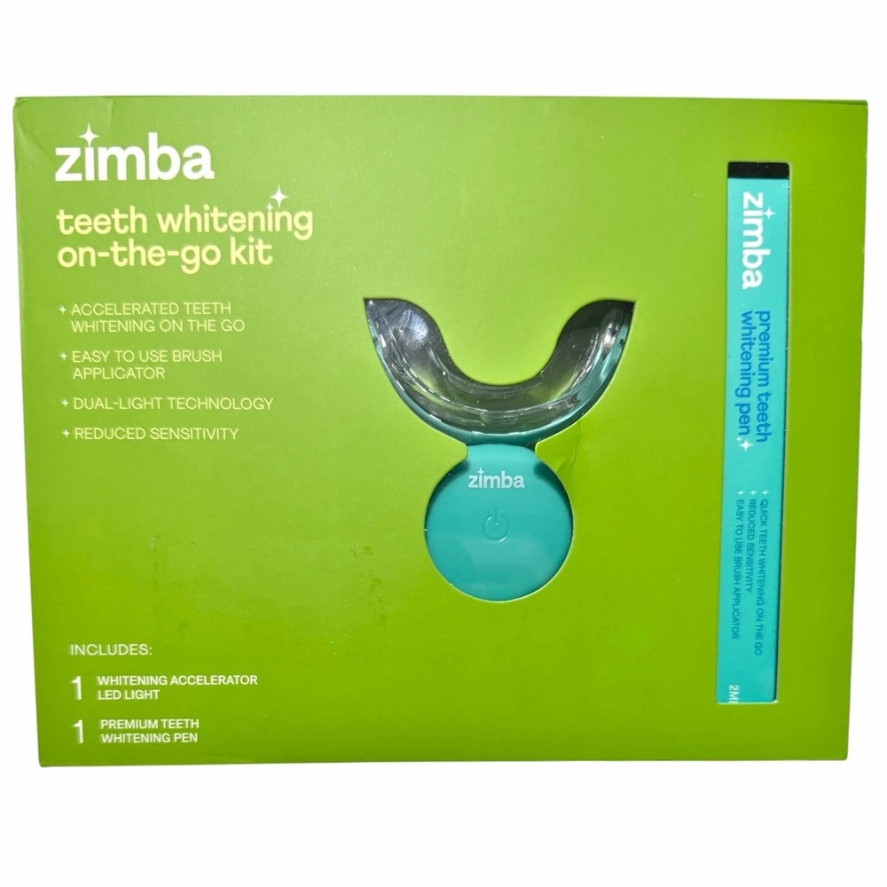 ZIMBA Teeth Whitening On-The-Go Kit - LED Light & Whitening Pen - New & Sealed